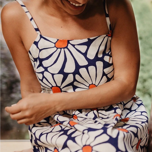 Mata Traders Sofia Midi Dress in Navy Floral in size XL - Picture 2 of 13